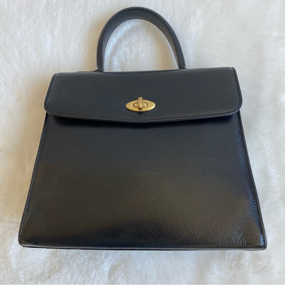 Coach Vintage Madison Biltmore Medium Top Handle Bag 4417 Black - Picture 2 of 14